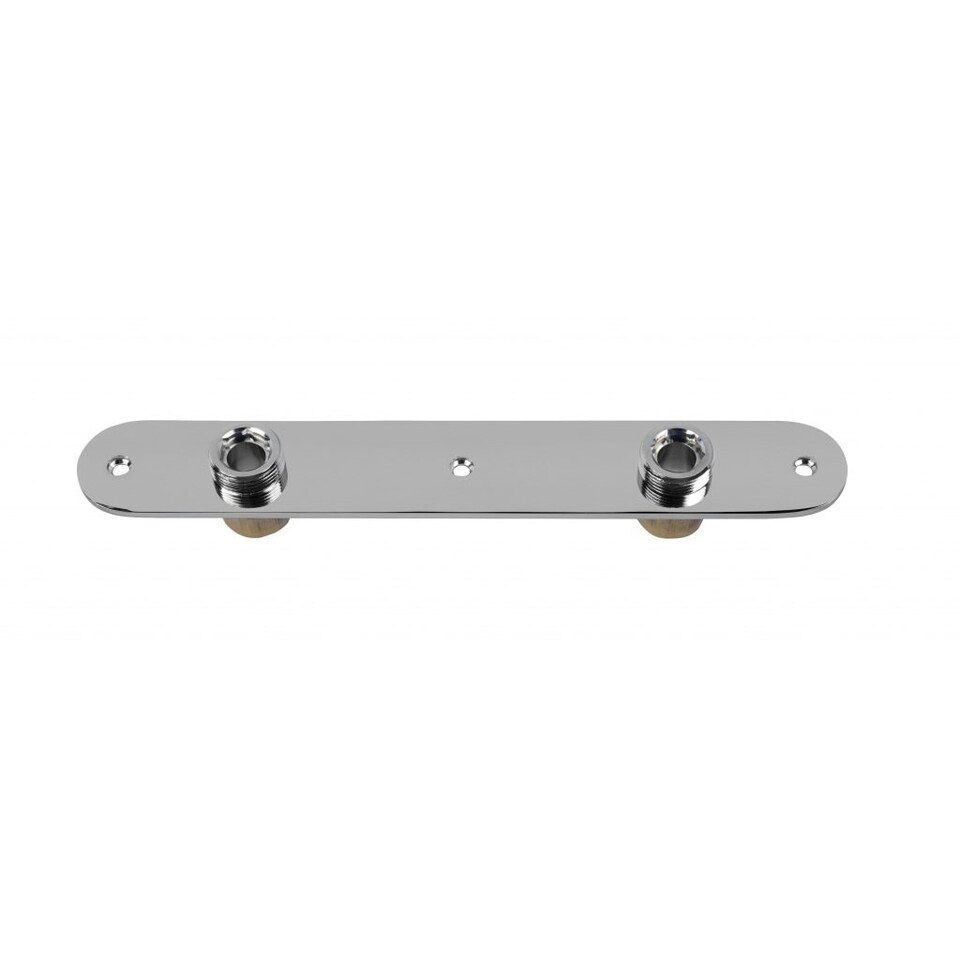 SupaPlumb Shower Wall Plate - Silver - One Size