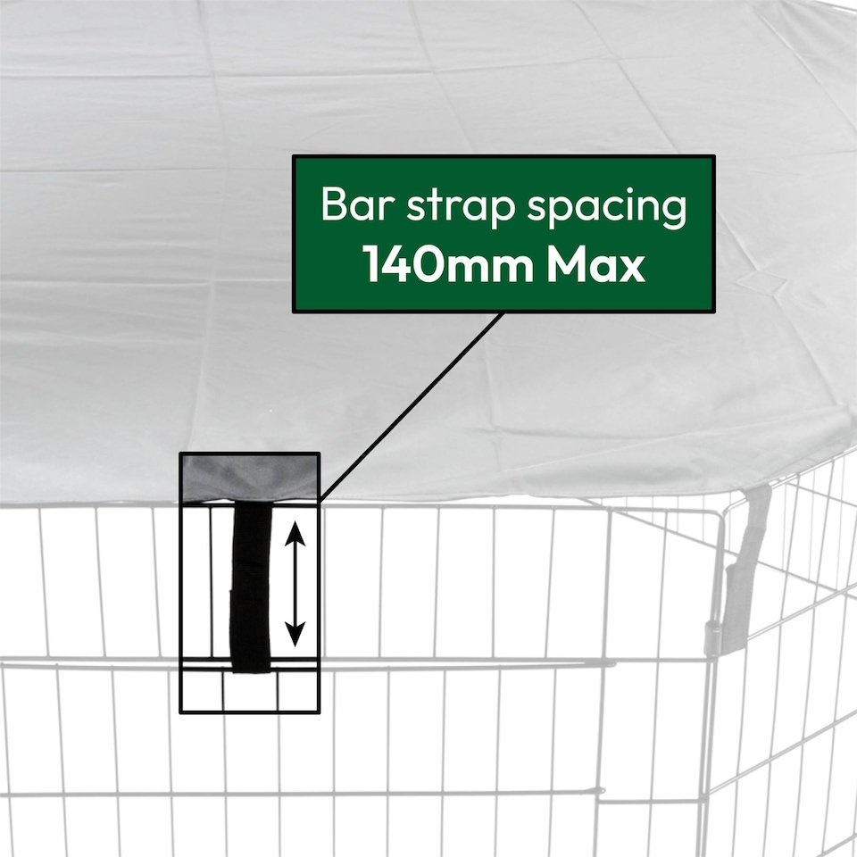 image 1 of KCT Standard 8 Panel Pet Play Pen Weatherproof Floor or Cover- for 8 Panel Playpens
