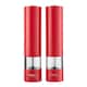 image 3 of Cooks Professional Electric Salt & Pepper Mill - Stainless Steel Automatic Grinder | Red | Red