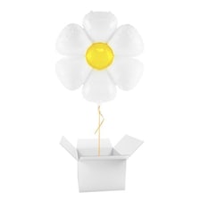 Daisy Glossy Helium Giant Foil Balloon - Inflated Balloon in a Box