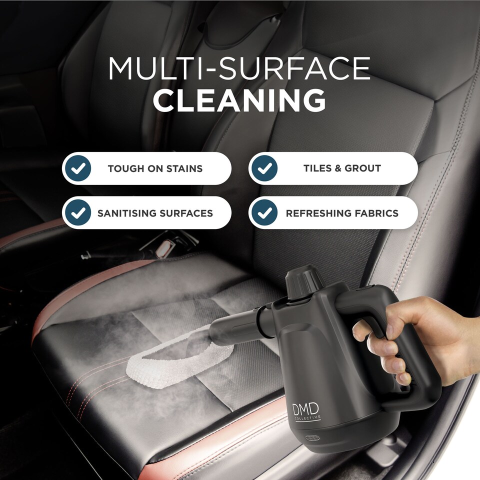 image 1 of DMD 9-Piece Handheld Steam Cleaner Kit, 450ml Water Tank
