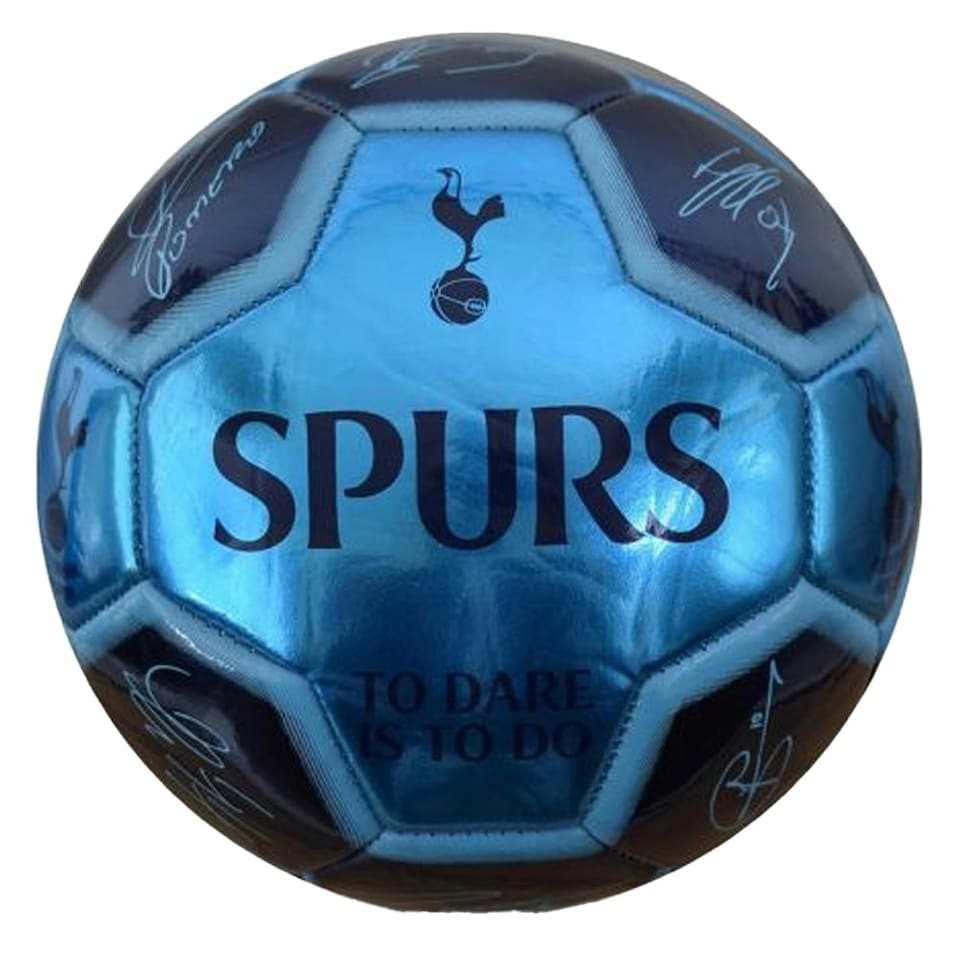 image 1 of Tottenham Hotspur FC Spurs Printed Signature Mini Football - Blue - 1