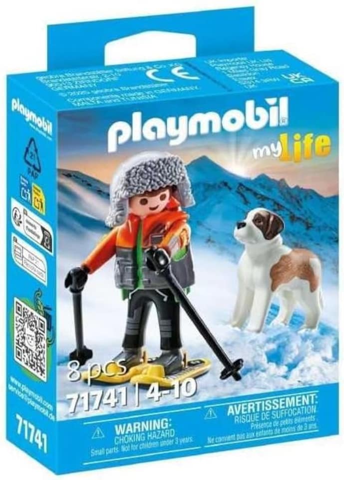 image 1 of Hiker with Saint Bernard