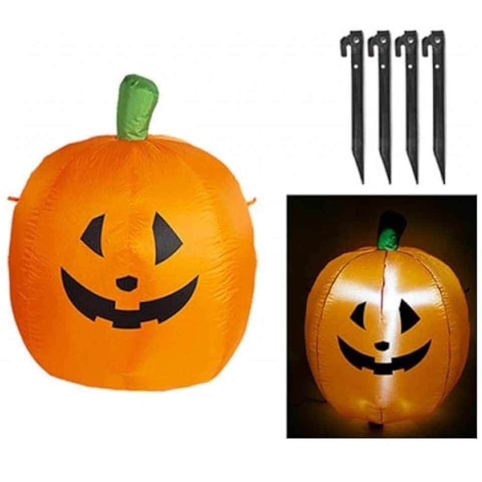 Inflatable LED Pumpkin Halloween Prop Decoration 1.1m
