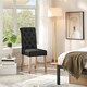 image 6 of Yaheetech Set of 2 Classic PU Leather Dining Chairs Black