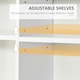 image 4 of HOMCOM CD DVD Media Storage Shelves Display Shelf Racks Wooden Frame White