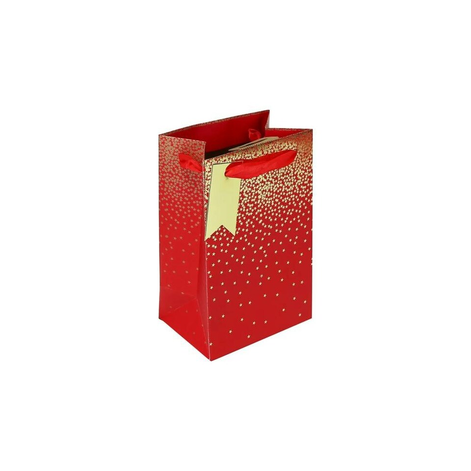 image 1 of Pack of 6 Red Ombre Christmas Perfume Gift Bags