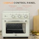 image 6 of HOMCOM 20L Mini Oven with Adjustable Temperature, 60 Min Time 1400W, Cream