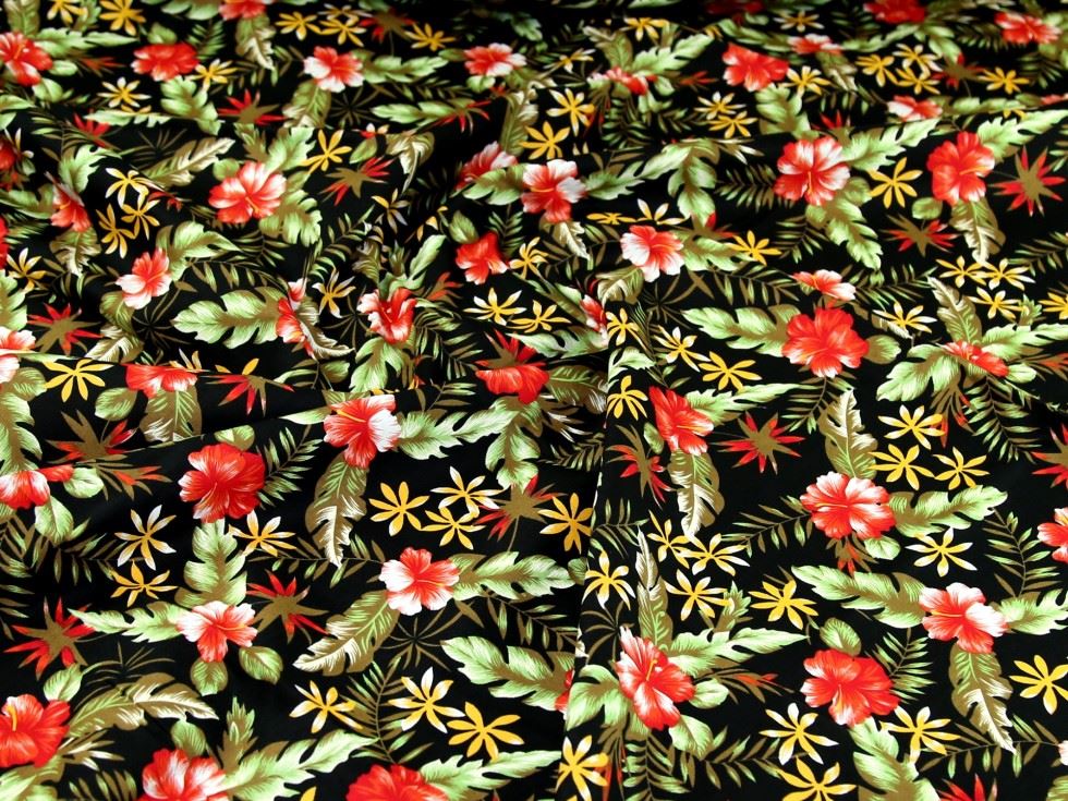 Black 100% Cotton Poplin Fabric for Dressmaking, Quilting, 142.5cm / 56" Wide - per metre