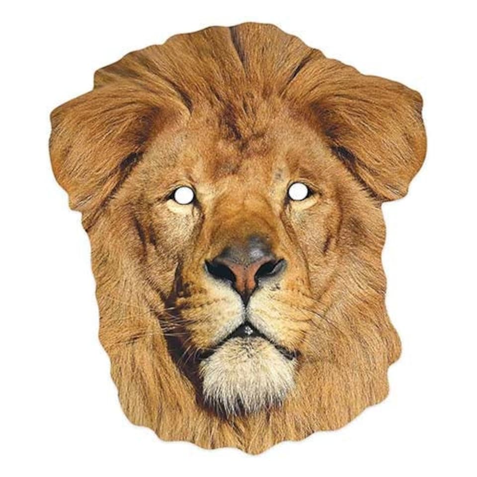 Lion Animal Cardboard Face Mask