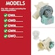 image 2 of SPARES2GO Drain Pump for Grundig Washing Machine GWA GWM GWN GWO Series 2880402000