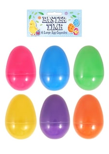 Pack of 6 8cm Easter Egg Capsules
