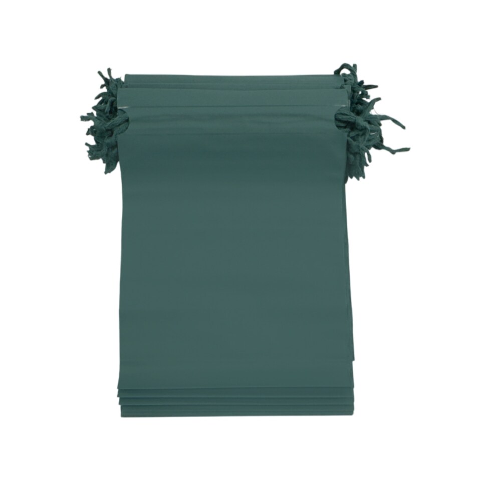 image 1 of Pack of 25 Green Coloured 21x29cm PEVA Frosted Drawstring Bags | Green