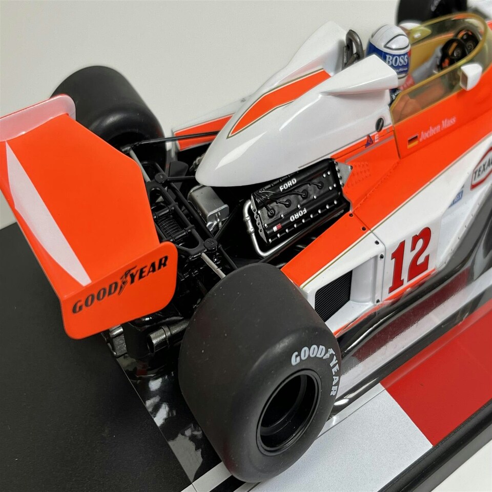 image 1 of McLaren Ford M23 #12 Texaco Jochen Maas 3rd GP Germany 1976 1:18 Model Car Group 18613F
