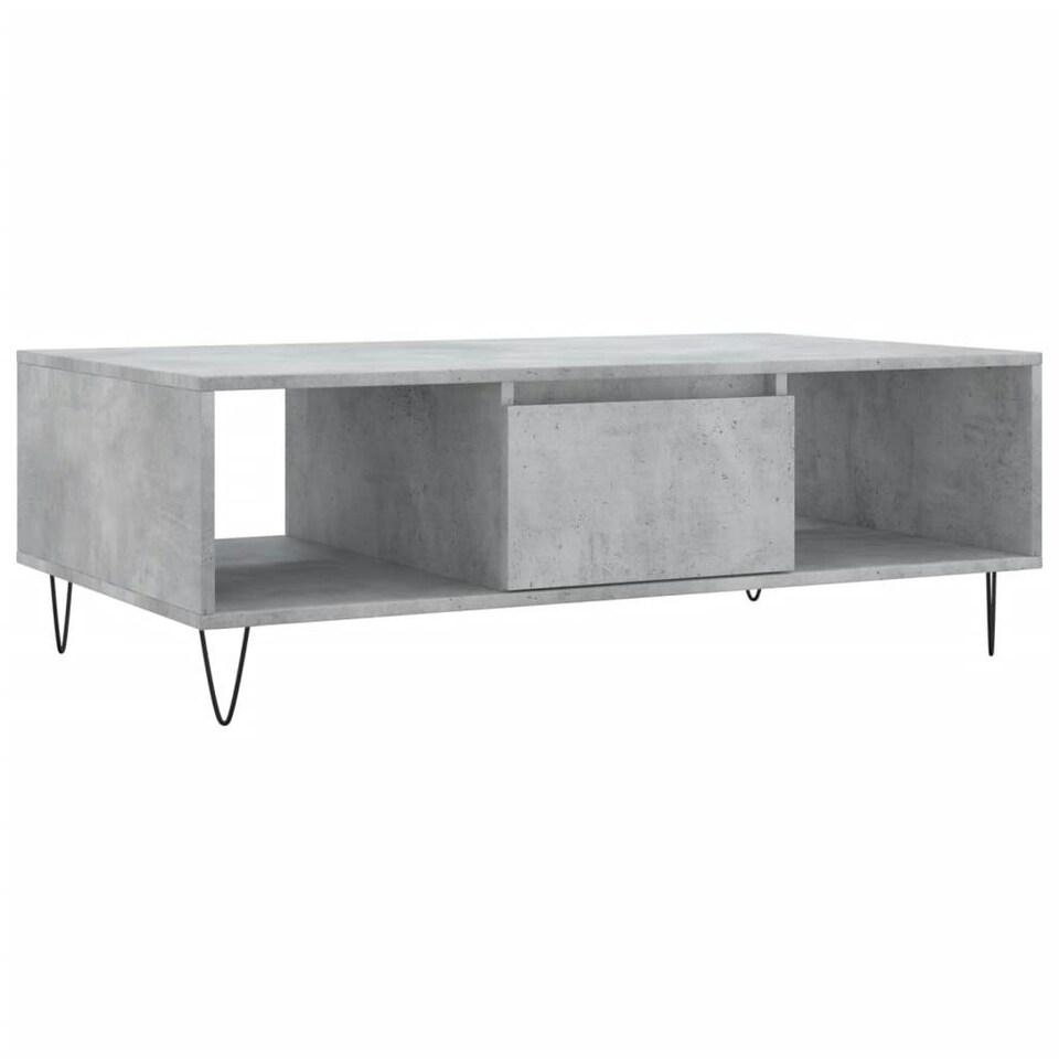 Coffee Table Concrete Grey 104x60x35 cm Engineered Wood Tesco Groceries