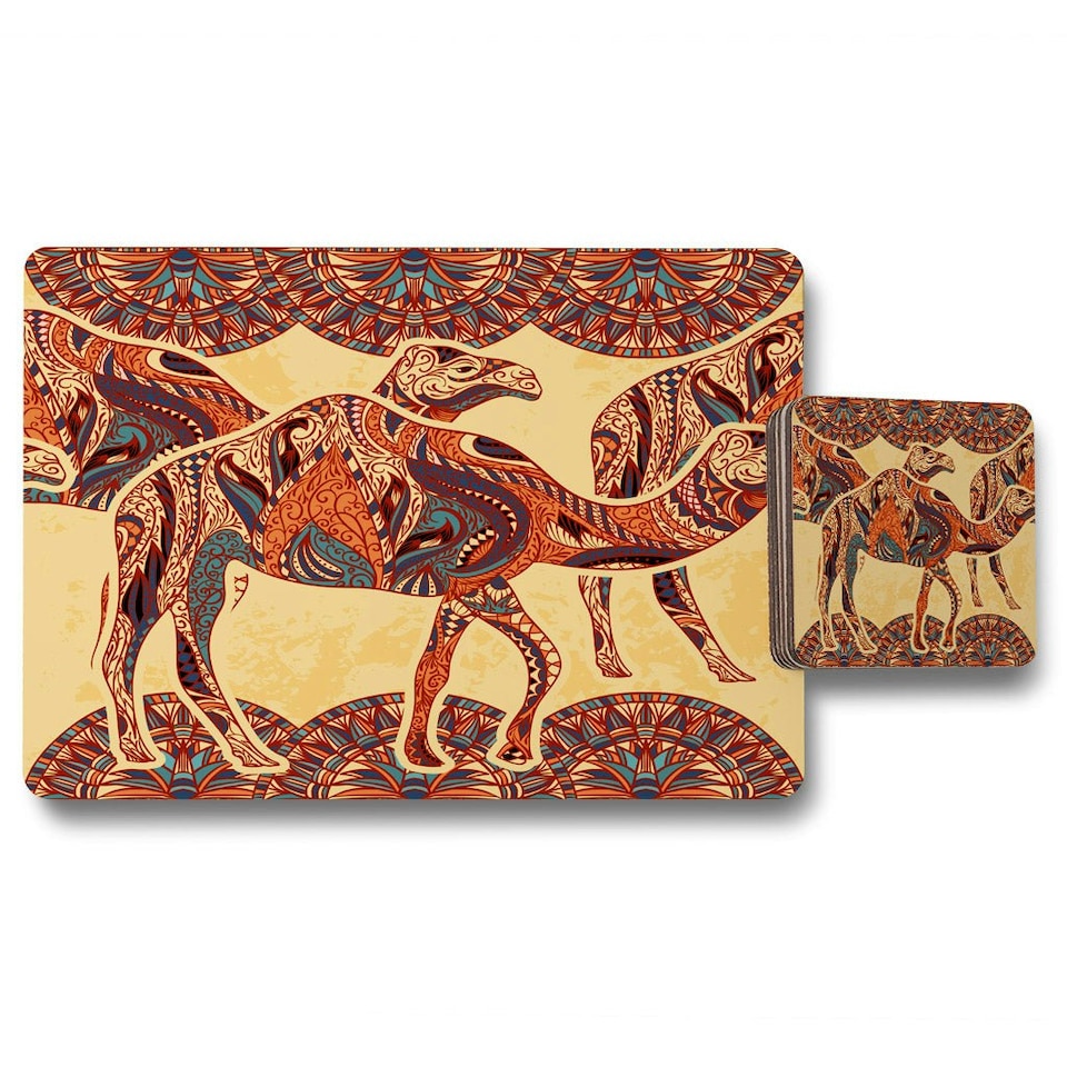 image 1 of Camels (Placemat & Coaster Set)