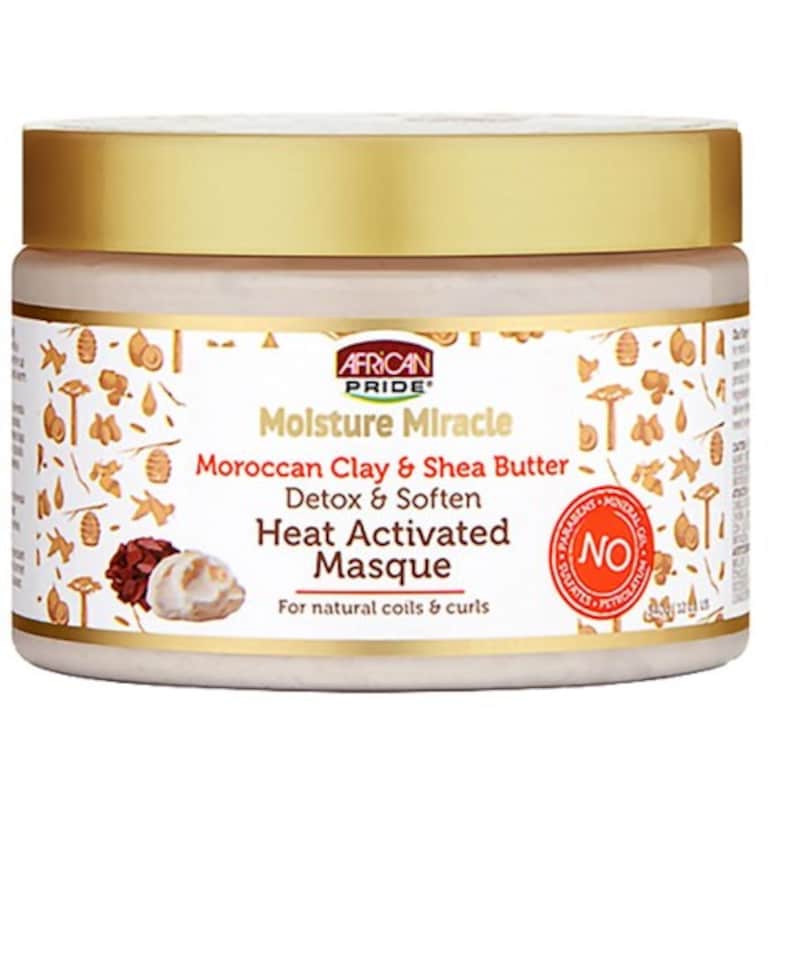 image 1 of African Pride  Moroccan Clay Heat Activated Masque 340 g | Cream