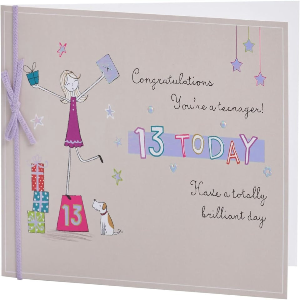 image 1 of Sweet Design 13th Birthday Card