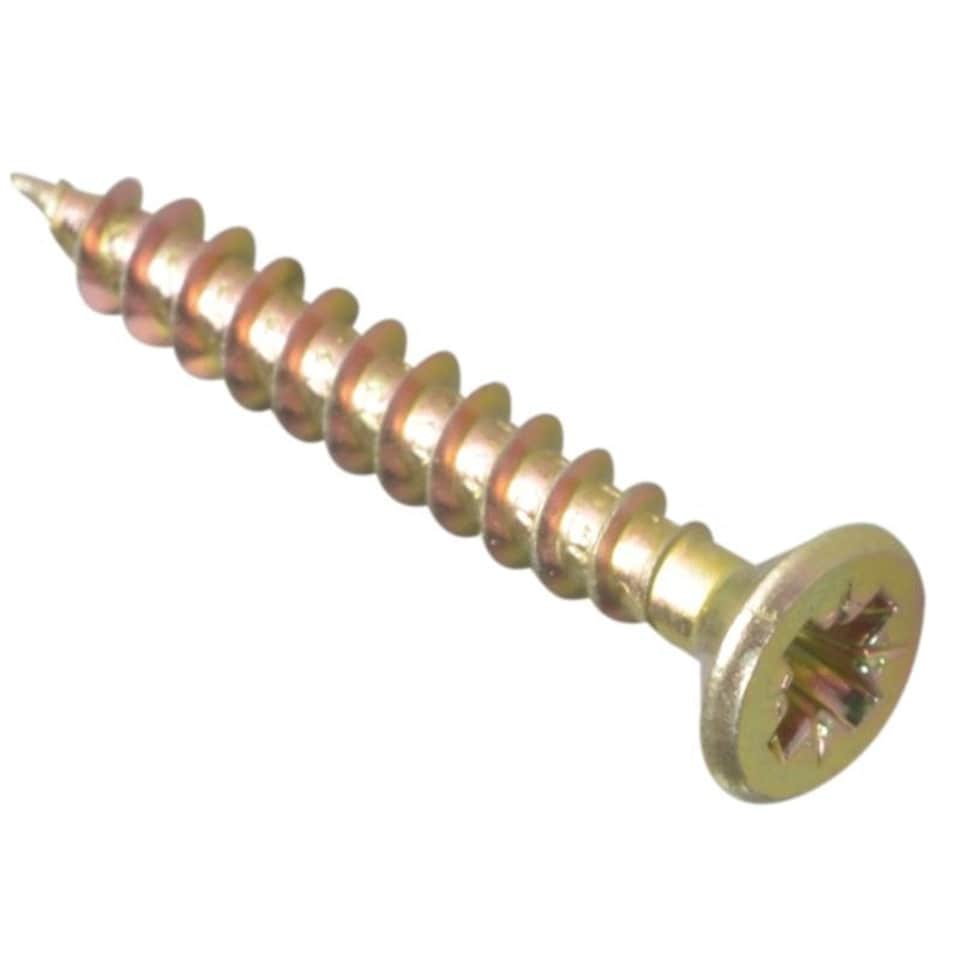 Forgefix Multi-purpose Screws, Pozi, Csk, Zyp - Multi Colour - 4.0 x 30mm