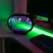 ValueLights 5pc Jellyfish Colour Changing Table Lamp
