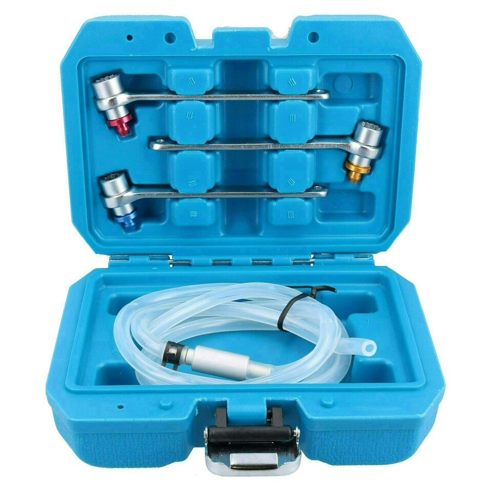 image 1 of 3pc 12 Point Brake Clutch Bleeder Bleeding Bleed Wrench Set 8mm 10mm 11mm