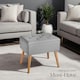 image 9 of Bench Ranya upholstered linen look with storage space - 300kg capacity Grey | Light Grey