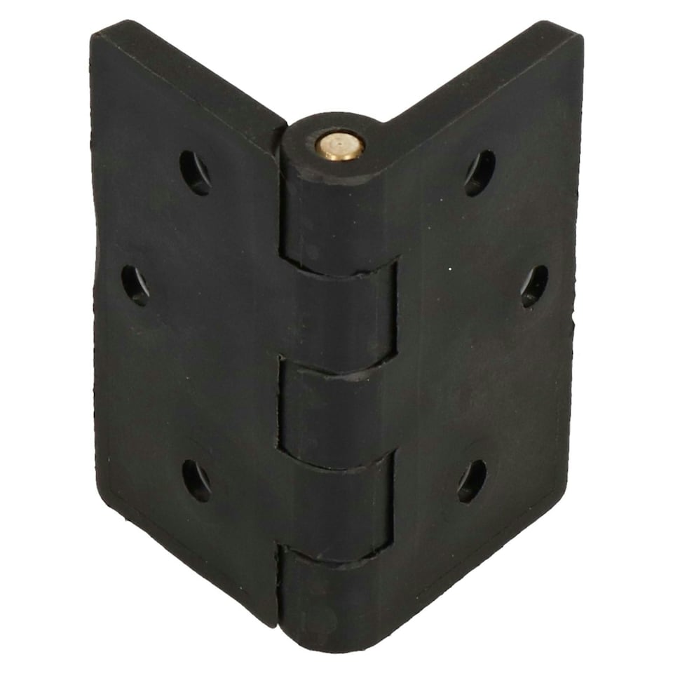 image 1 of Reinforced Nylon Hinge Plastic 64x67mm Italian Industrial Door Locker Hatch 4PK Black