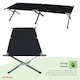 image 9 of Heavy Duty Outdoor Folding Camping Bed Portable with Carry Bag | Black