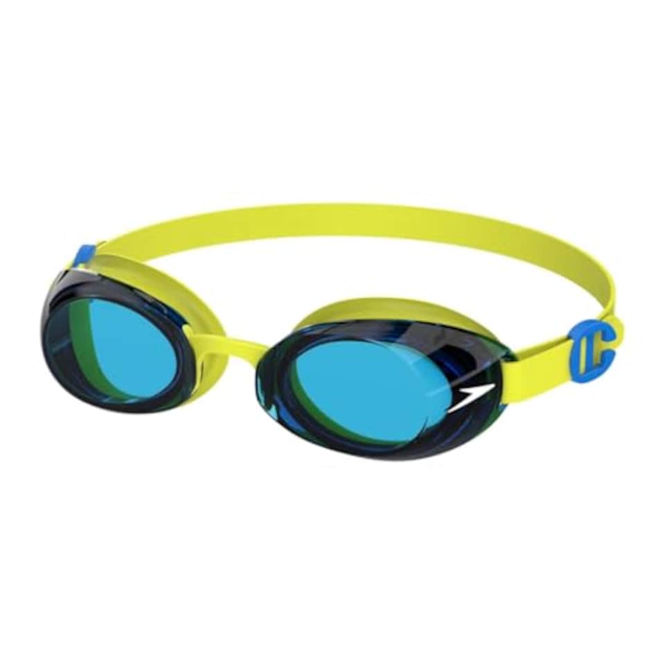 image 1 of Speedo Unisex Kids Jet 2.0 Swiming Goggles | Enhanced Vision, Empire Yelow/Neon Blue, One Size