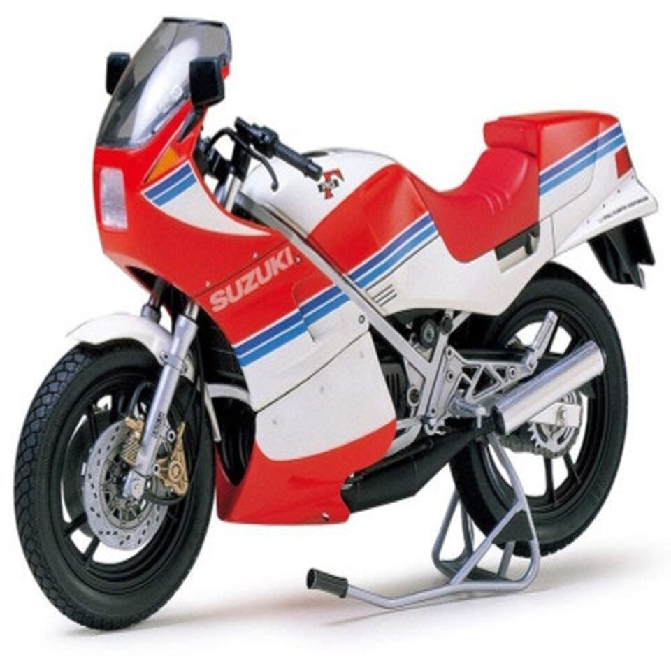 image 1 of Tamiya 14029 Suzuki RG250 F with Full Options Model Kit 1:12 Scale