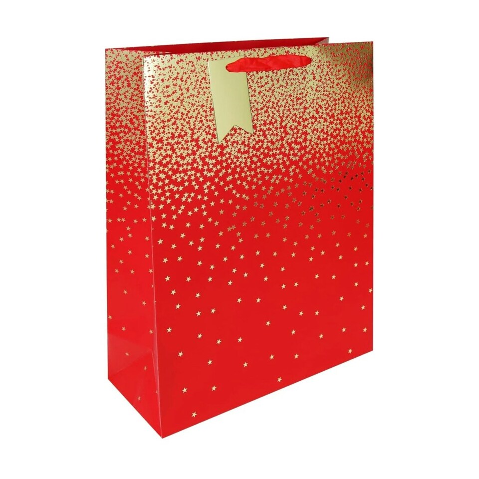 image 1 of Red Ombre Christmas Large Gift Bag