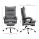 image 3 of Vinsetto Massage Office Chair with Footrest, Desk Chair with 6 Point Massage and Heat, 155 Reclining Back for Home, Thick Padding, Grey