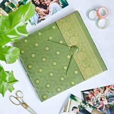 Large Sari Fabric Photo Album