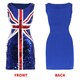 image 5 of Union Jack Sequin Dress & Fascinator Hat Headband Blue | L