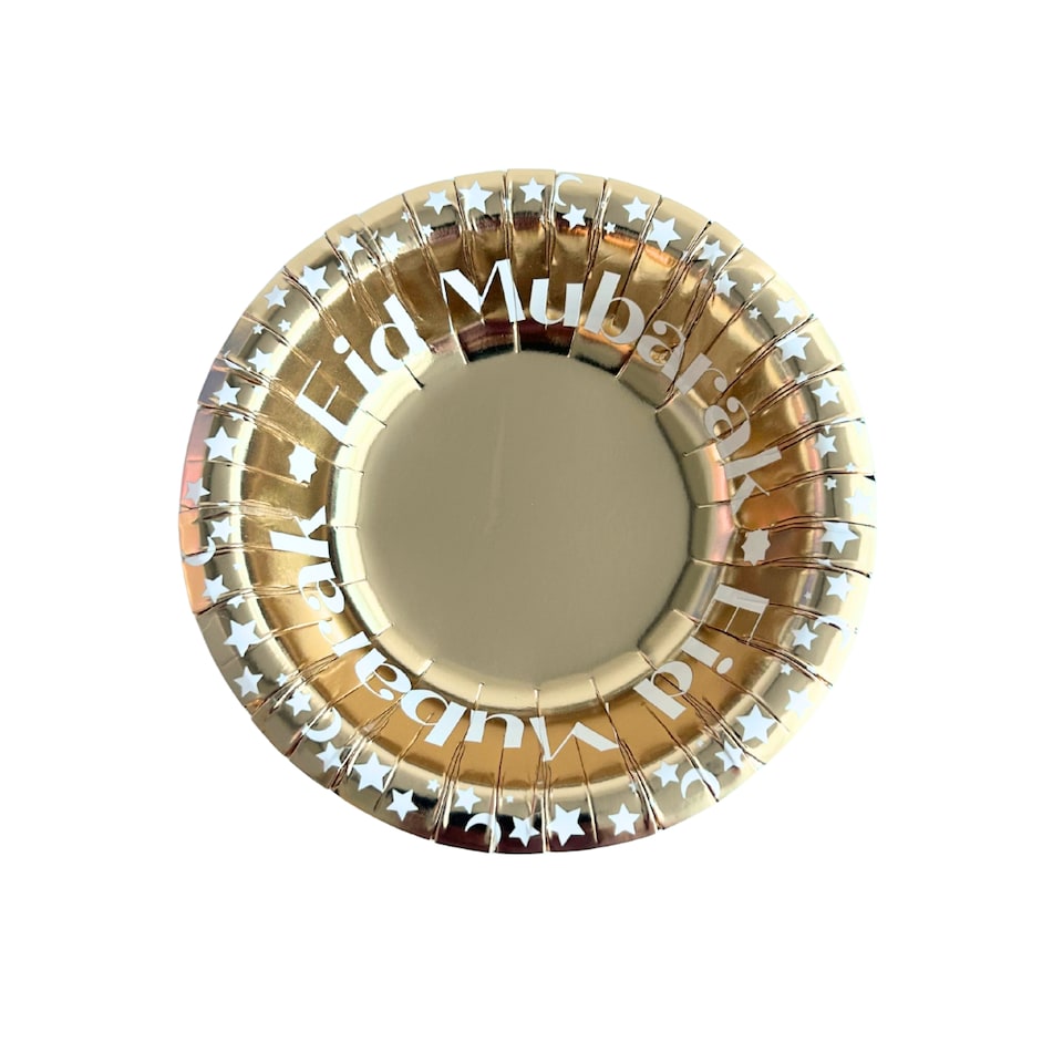 image 1 of Eid Mubarak Party Bowls (10pk) - Gold