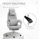 image 3 of Vinsetto Home Office Chair Reclining Computer Chair w/ Lumbar Support Grey