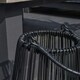 image 2 of ValueLights Vase Shaped Wire Basket Lantern 2 Pack Black Outdoor Decorative Light