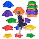 image 1 of Outsunny 11-Piece Balance Stepping Stones Non-Slip Obstacle Course for Kids