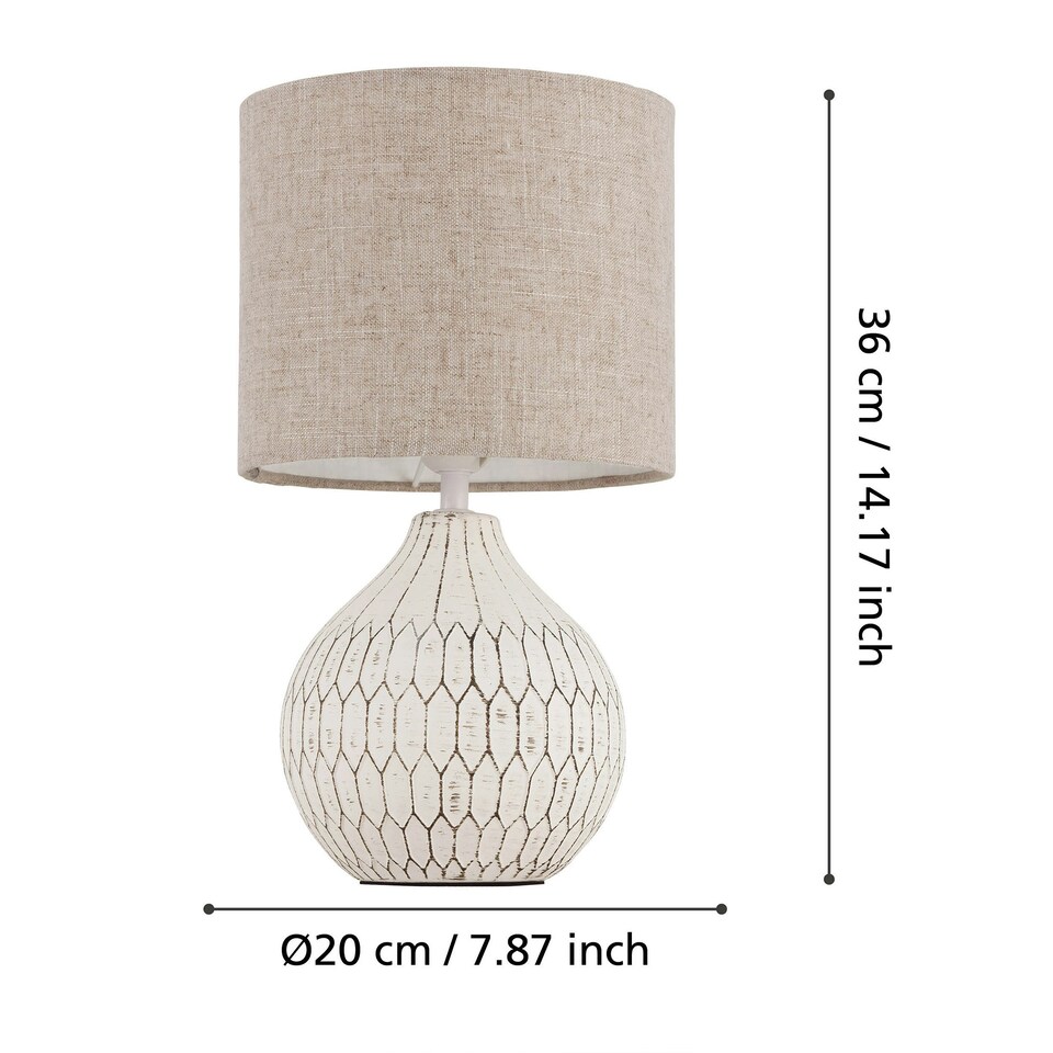 image 1 of EGLO Bellariva Ceramic Table Lamp