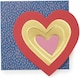 image 1 of Heart Shaped Sweet Pop Up 3D Blank Birthday or Anniversary Card