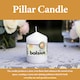 image 5 of Bolsius Pillar Candle Decorative Home Decor Round Candle Unscented White