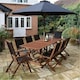 image 1 of Deluxe Bali 8 Seater Garden Furniture Set (7ft x 3ft)