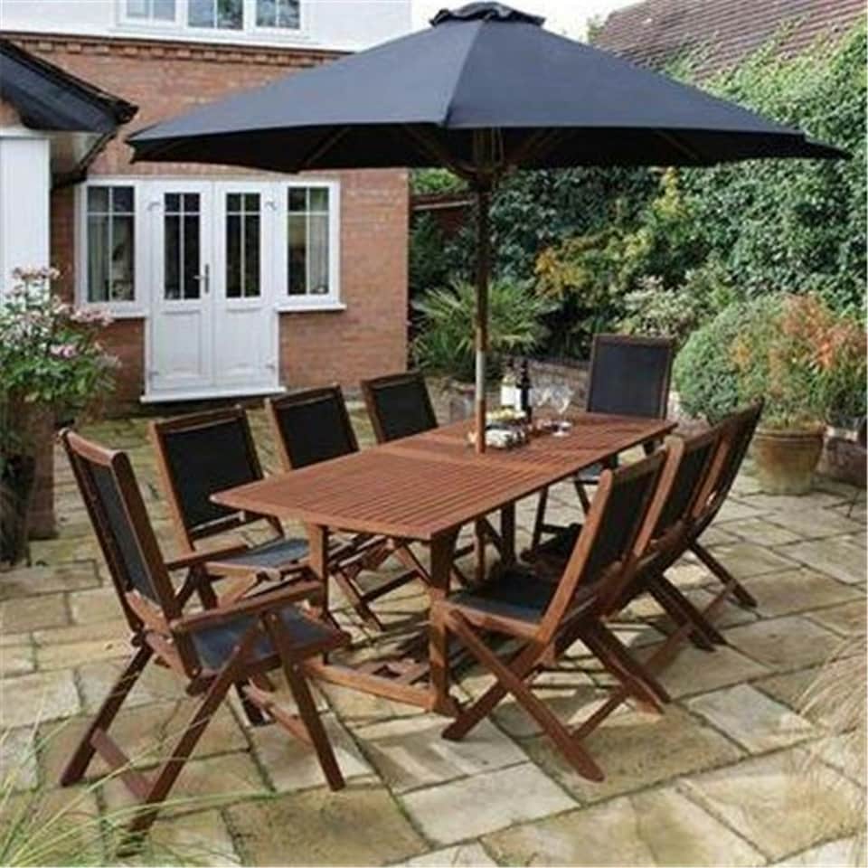 image 1 of Deluxe Bali 8 Seater Garden Furniture Set (7ft x 3ft)
