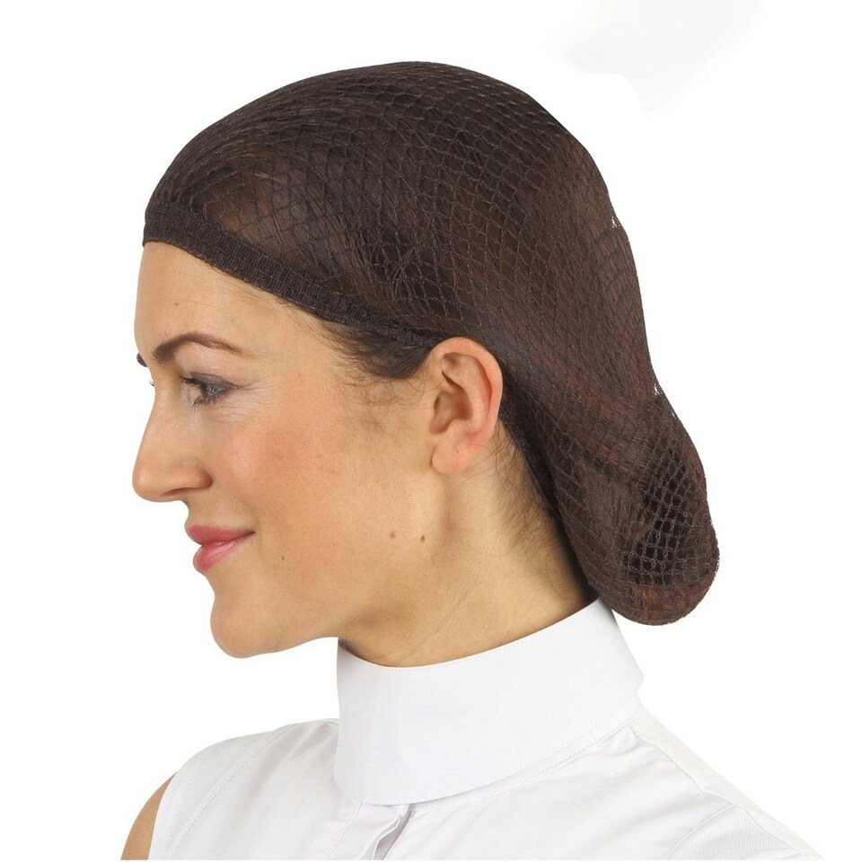 image 1 of Equi-Net Womens/Ladies Harpley Heavyweight Hair Net (Pack of 2) - Black - One Size Black