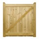 image 3 of Drayton Square Top Low Single Gate - Pressure Treated Scandinavian Redwood - W900 x H950 mm | Brown | 1