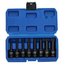 Spline Socket set Triple Square 1/2" Drive M5 - M18 8pc Deep Impact AT831