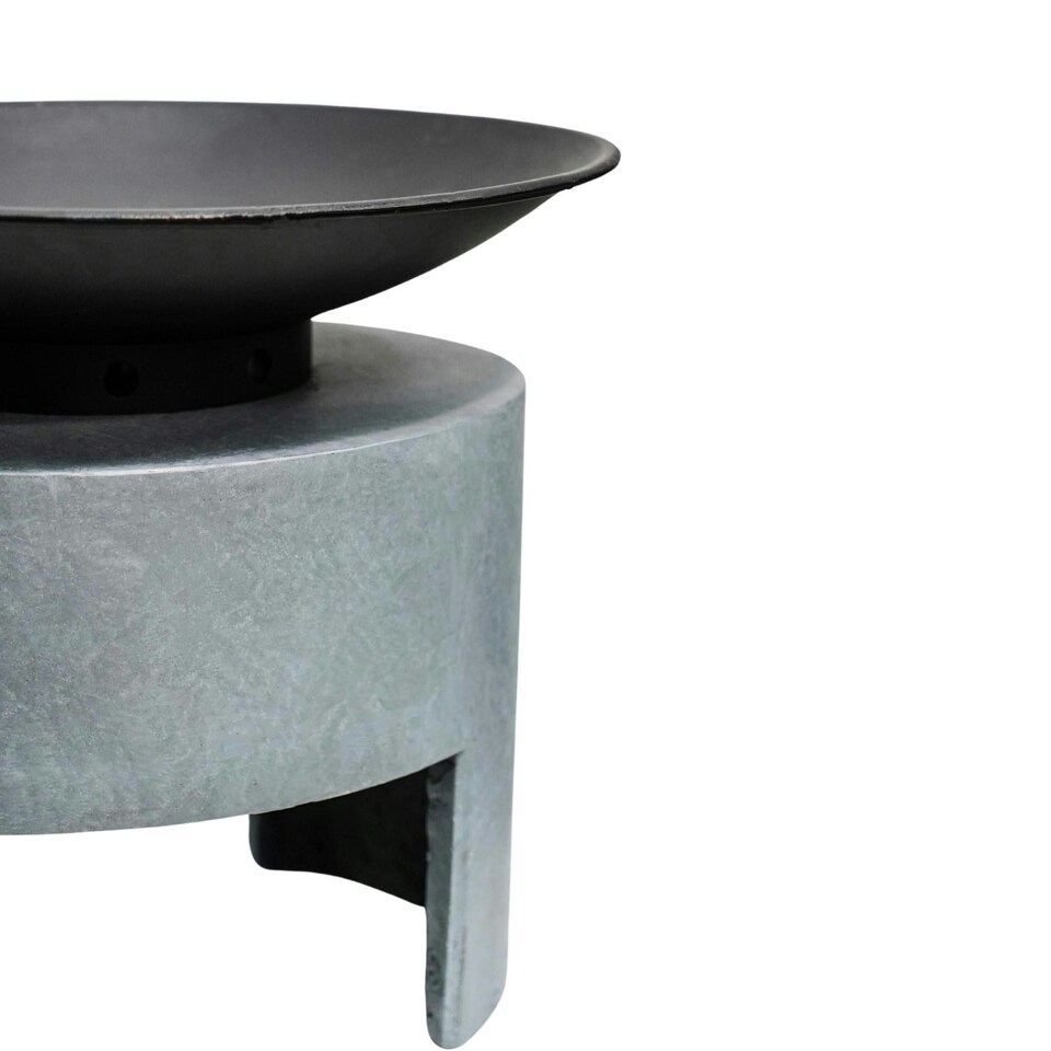 image 1 of Firebowl & Oval Console Cement