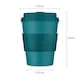image 3 of Ecoffee Cup 12oz 350ml Reusable, Plant Based Coffee Cup with Silicone Lid & Sleeve - Bay of Fires