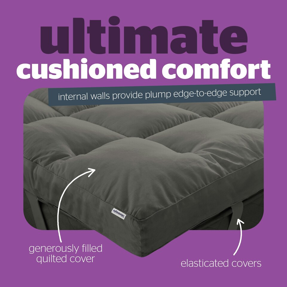 image 1 of Silentnight Ultimate Deep Sleep 1000 Grey Mattress Topper Grey | King