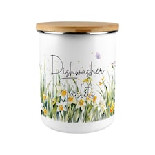 Spring Daffodils Dishwasher Tablets Storage Tin